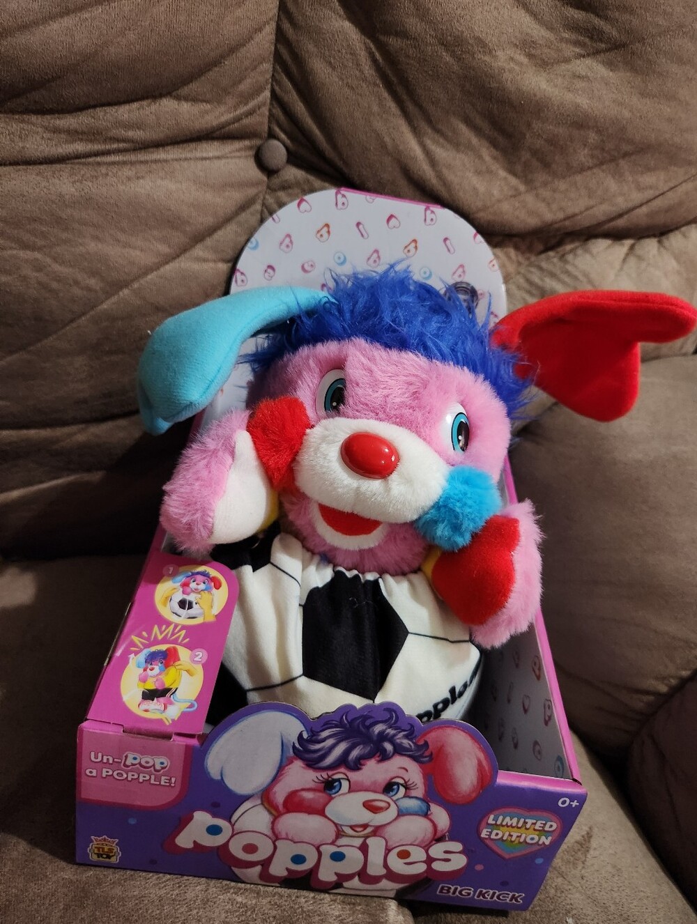 TLS Popples Big Kick Plush 11” Soccer Football Limited SDCC 2026 Loyal Subjects
